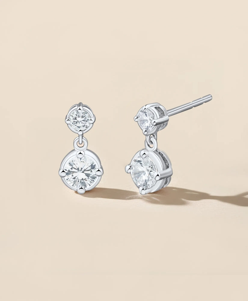 0.5 CT. Lab-Grown Diamond 14k Gold Drop Earrings