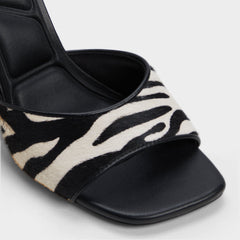 Aldo Evadalia White/Black Women's Heeled mules - Heeled mule Women