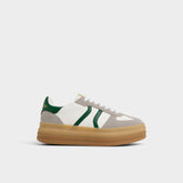Aldo Elabrintar White Combo Women's Low top sneakers - Low top sneaker, Platform Women