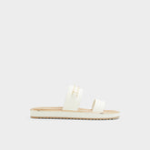 Aldo Lagoon White Women's Strappy sandals - Slide sandal, Footbed sandal Women