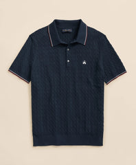 Cable Knit Archive Tennis Polo in Supima