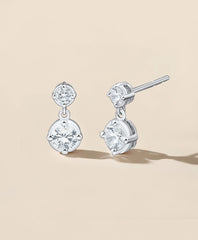 0.5 CT. Lab-Grown Diamond 14k Gold Drop Earrings