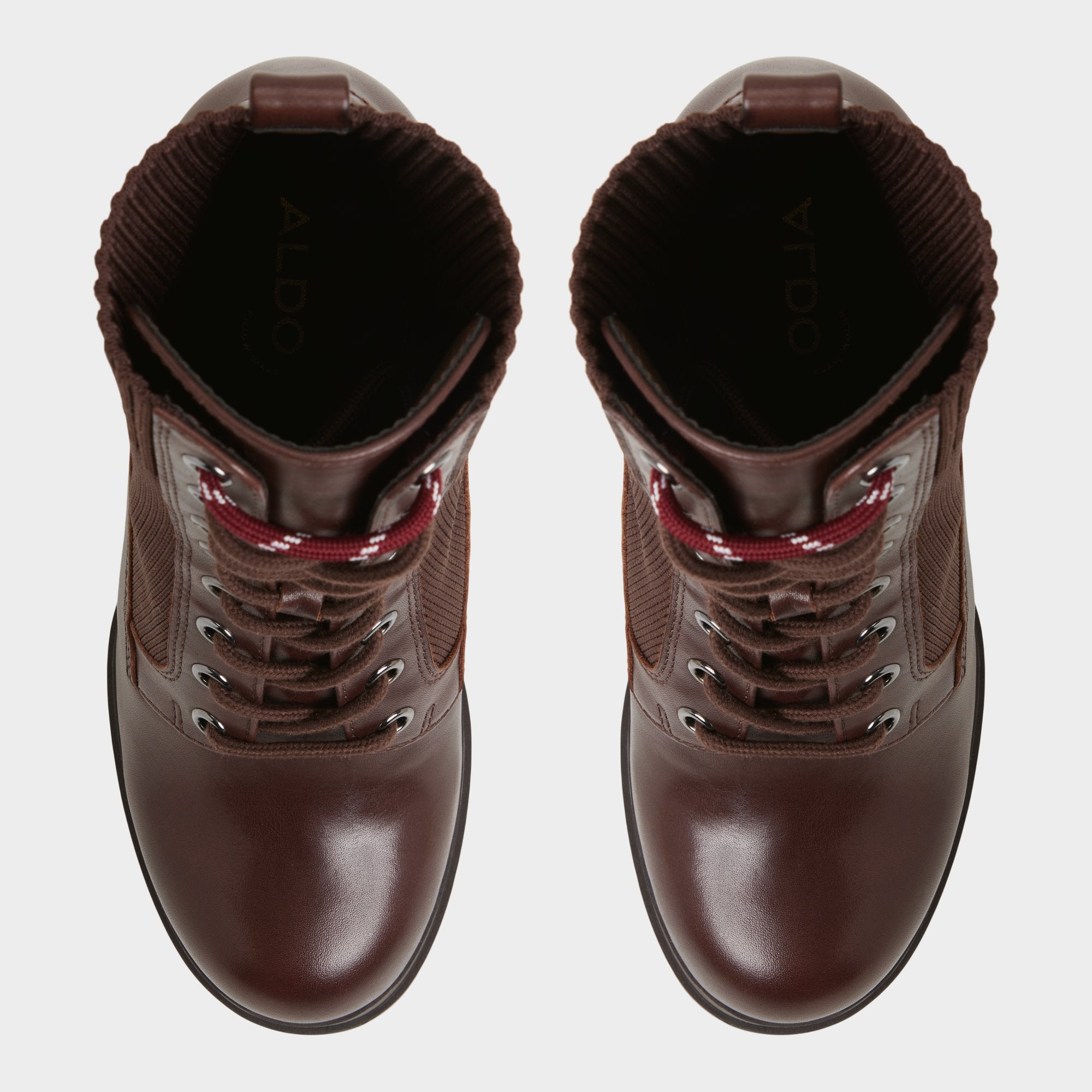 Aldo Rebellious in Other Brown - Combat ankle boot, Lug sole Women