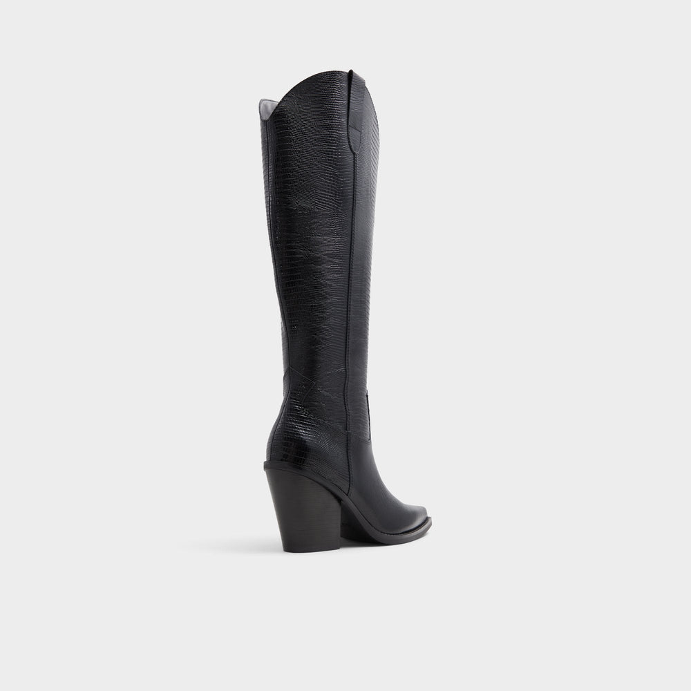 Aldo Nevada-wc Black Women's Western - Western knee-high boot, Black Women
