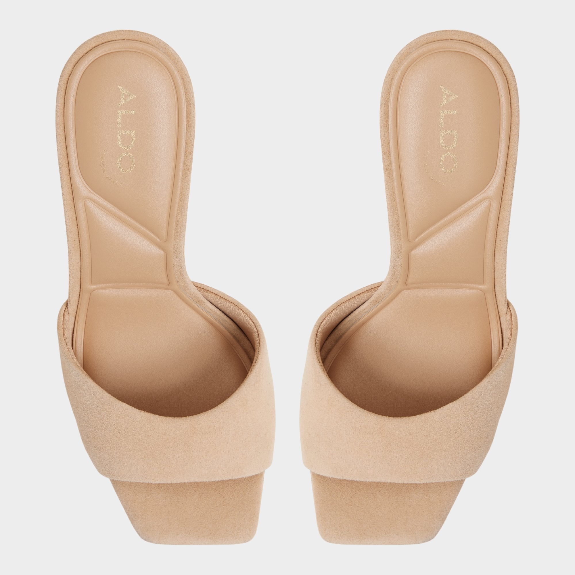 Aldo Jennifer in Medium Beige - Heeled mule, Stiletto heel Women