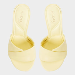 Aldo Lyhanna Light Yellow Women's Heeled mules - Heeled mule, Stiletto heel Women