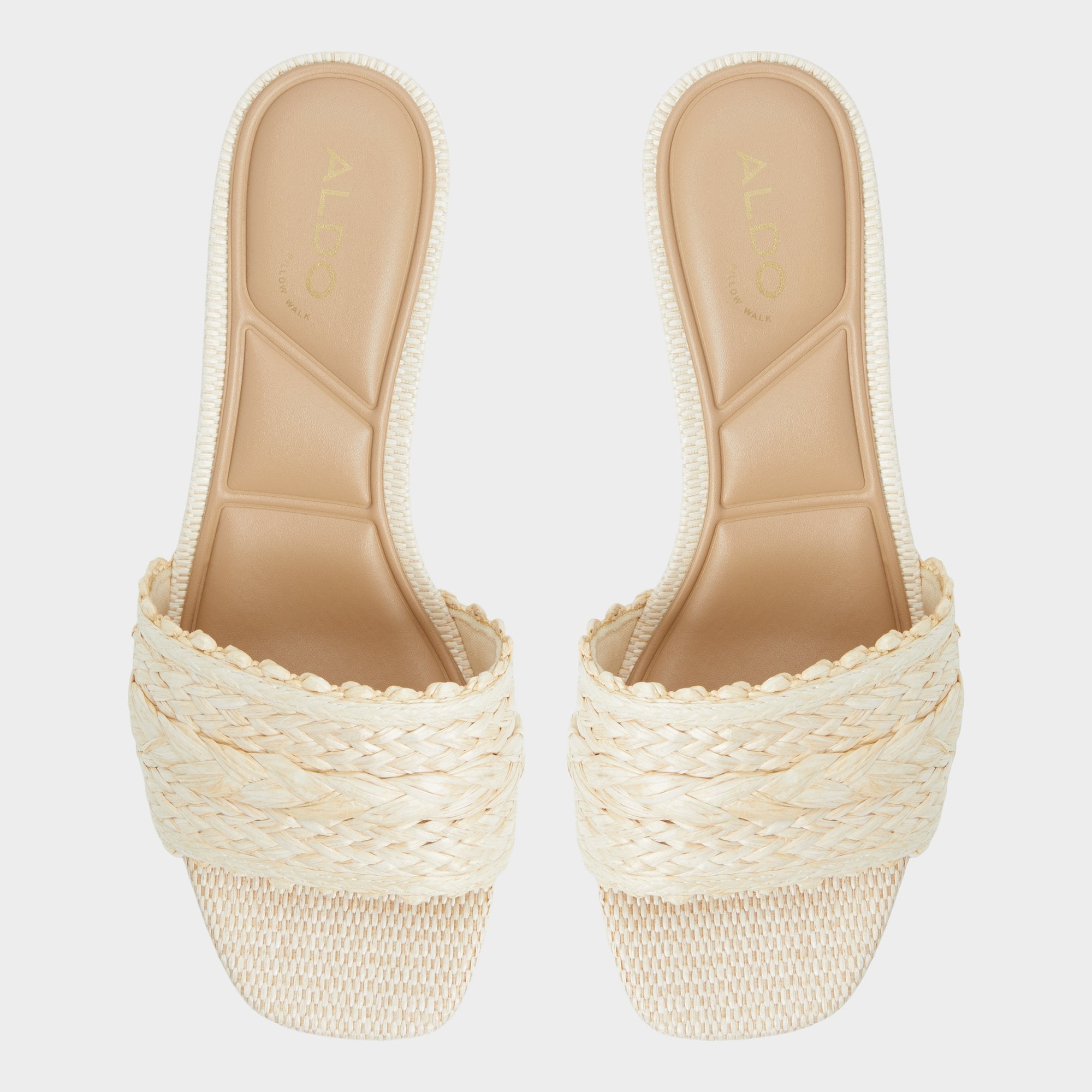 Aldo Claudina Natural Women's Block heels - Heeled mule, Block heel Women