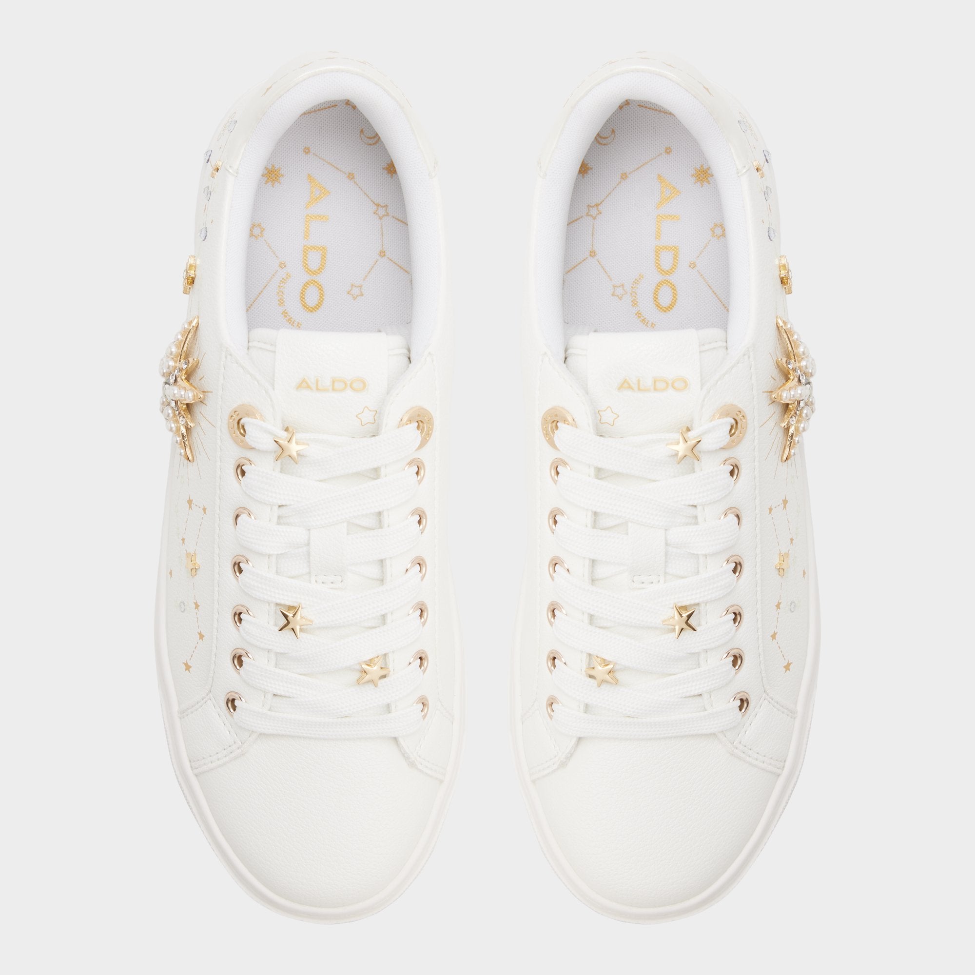 Aldo Starbright in White - Sneaker, Cup sole Women|New
