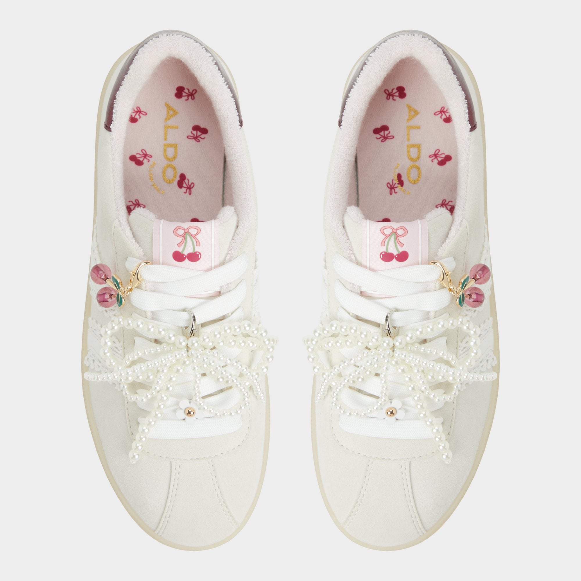 Aldo Sweetthing White/Bone Women's Low top sneakers - Low top sneaker, Cup sole Women