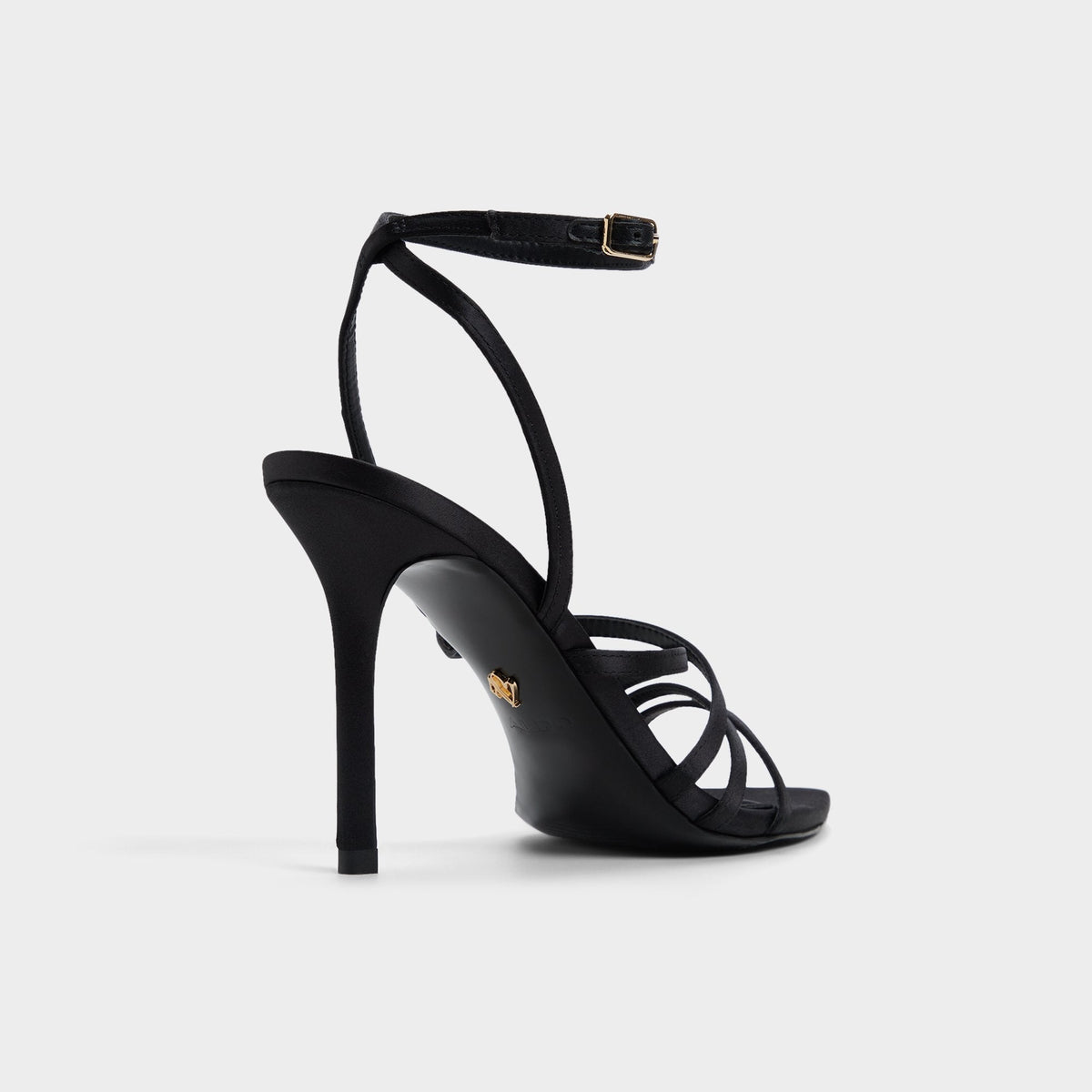 Aldo Solania Black Women's Strappy sandals - Strappy heeled sandal, Stiletto heel Women