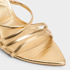 Aldo Solania Gold Women's Heeled sandals - Strappy heeled sandal, Stiletto heel Women