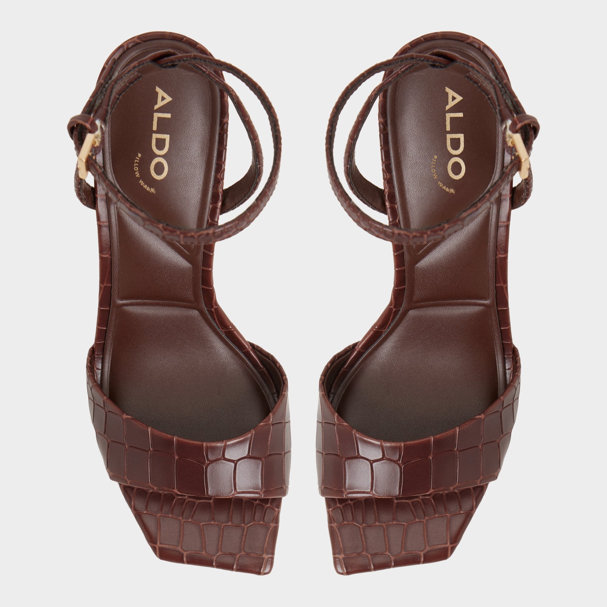 Aldo Harmonious in Dark Brown - Strappy heeled sandal Women|Bags