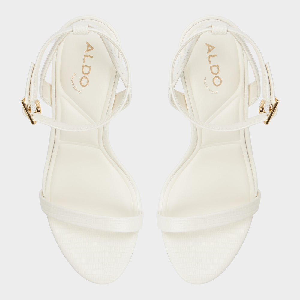 Aldo Maristou-xt White Women's Heeled sandals - Strappy heeled sandal, Stiletto heel Women