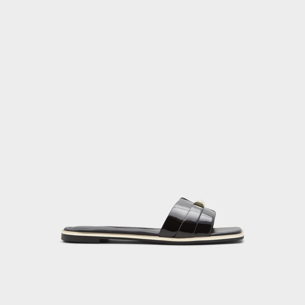 Aldo Darine Black Women's Flats - Slide sandal Women