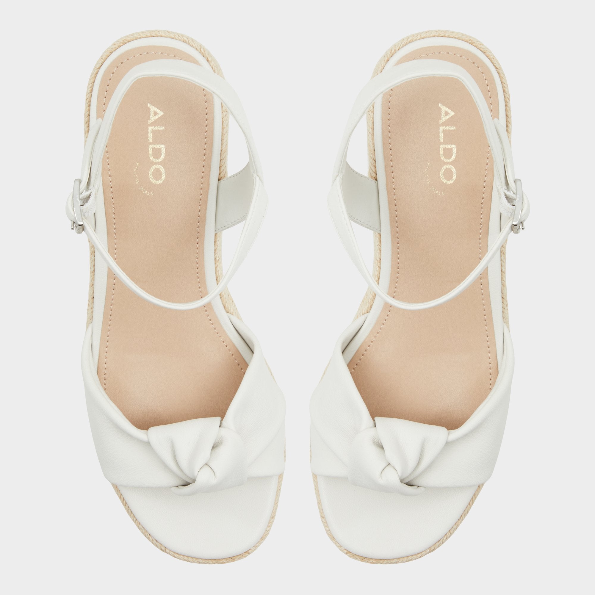 Aldo Annamarie White Women's Wedges - Wedge sandal, Wedge heel Women