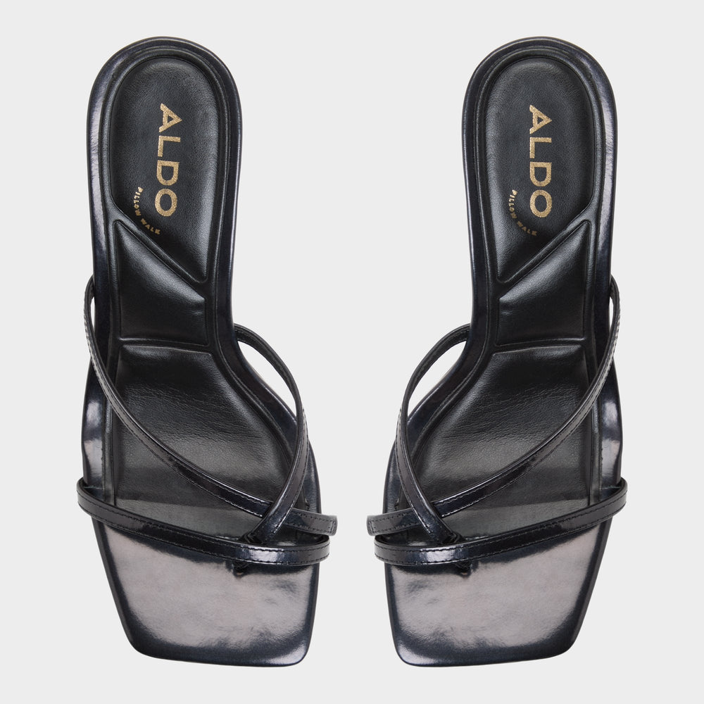 Aldo Calypsa Black Women's Animal Prints - Strappy heeled sandal, Block heel Women