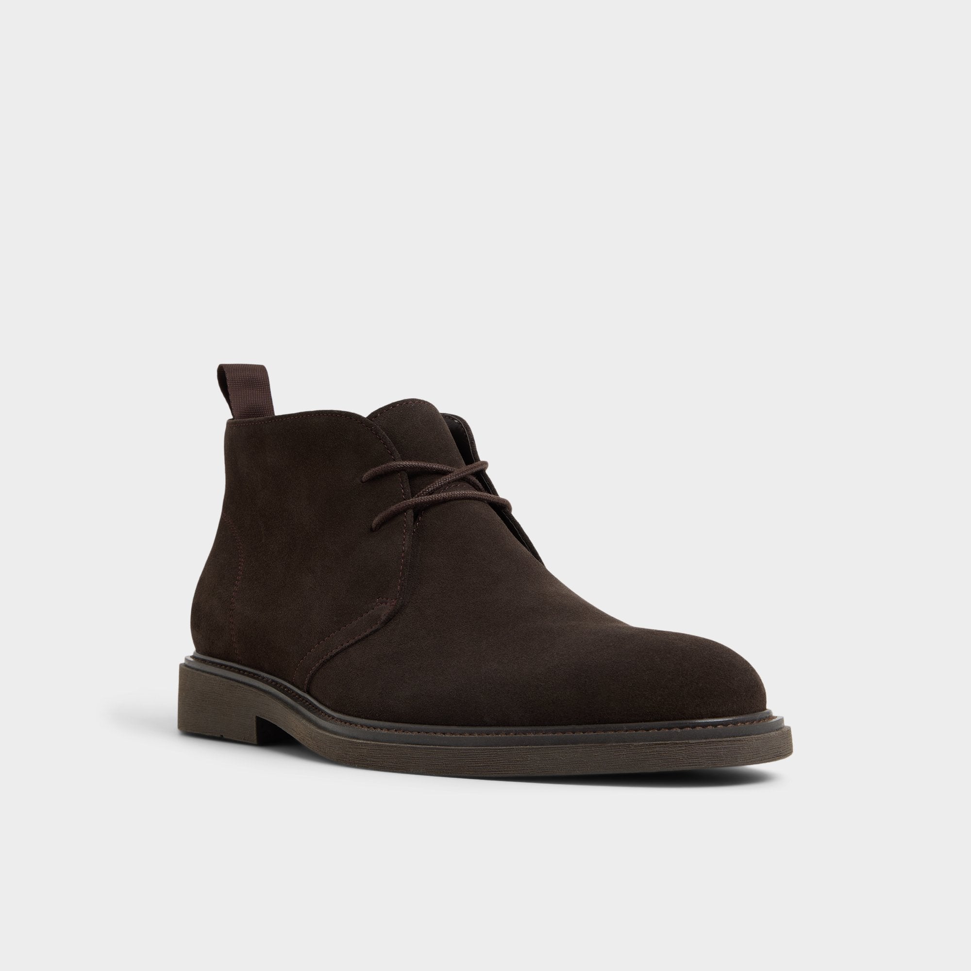 Aldo Jefrey Dark Brown Leather Suede Men's Chukka boots - Chukka boot Men