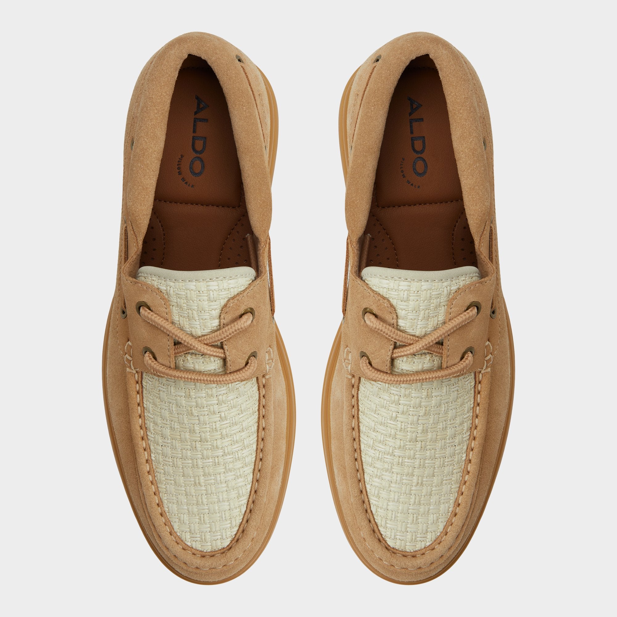 Aldo Seaexplorer Beige Men's Dress Shoes - Boat shoe Men