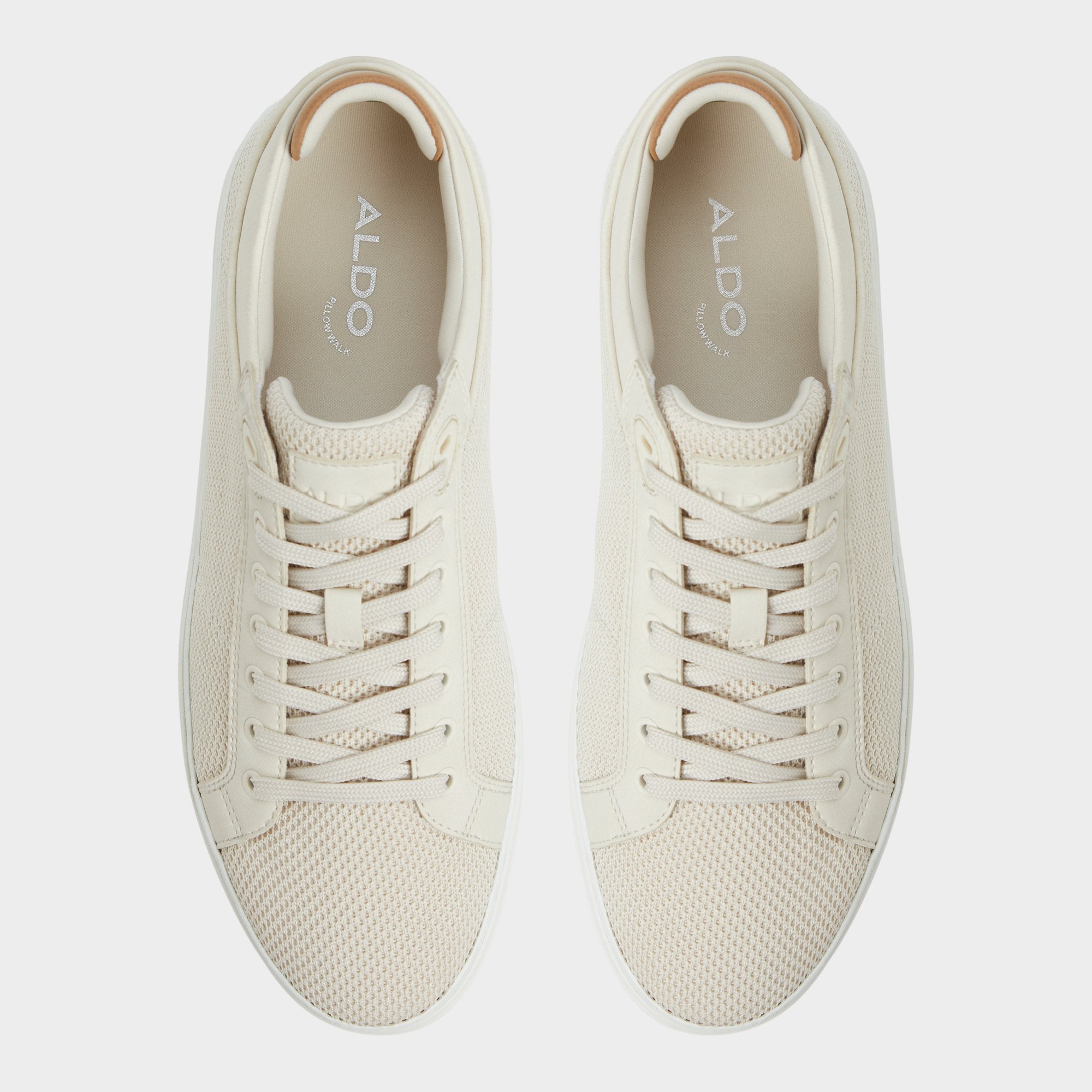Aldo Finespec Bone Synthetic Knit Men's Low top - Low top sneaker Men