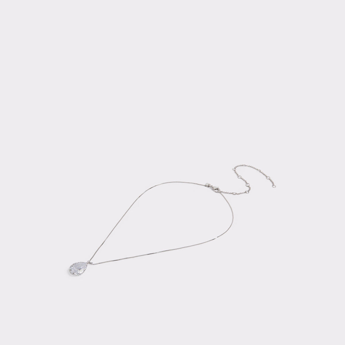 Aldo Beauceron Silver/Clear Multi Women's Necklaces - Teardrop necklace Women|Accessories