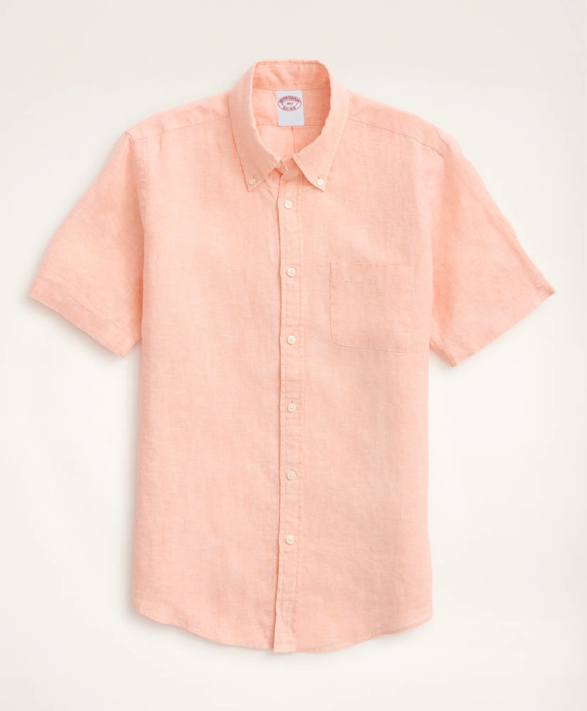 Big & Tall Sport Shirt,  Short-Sleeve Irish Linen