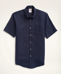 Big & Tall Sport Shirt,  Short-Sleeve Irish Linen
