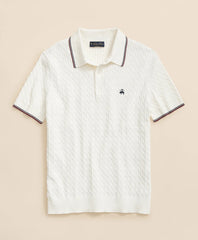 Cable Knit Archive Tennis Polo in Supima