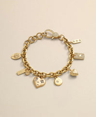 Loni Paul Charm Bracelet in 14K Plated Gold