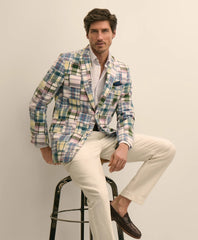 No. 1 Sack Sport Coat in Cotton Patchwork Madras