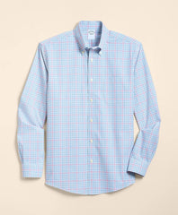 Stretch Non-Iron Poplin Polo Button-Down, Sport Shirt