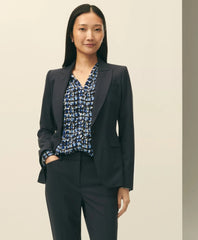 The Essentials Single-Breasted Peak Lapel in Wool Blend
